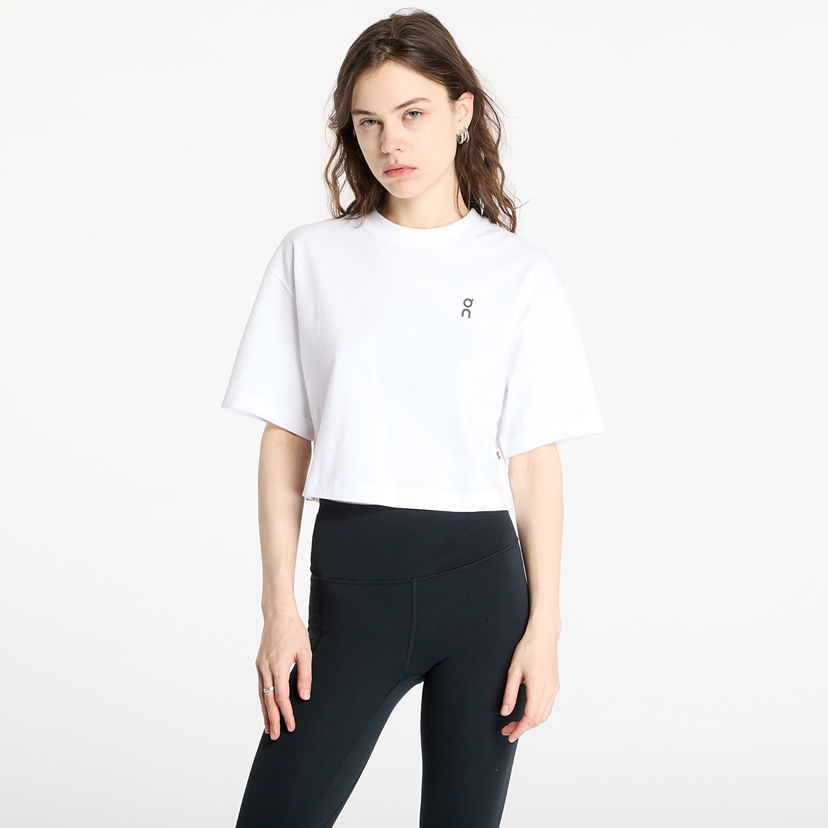 Crop top On Running Club Boxy Cropped T-Shirt Hvid | 1WF11120069 W