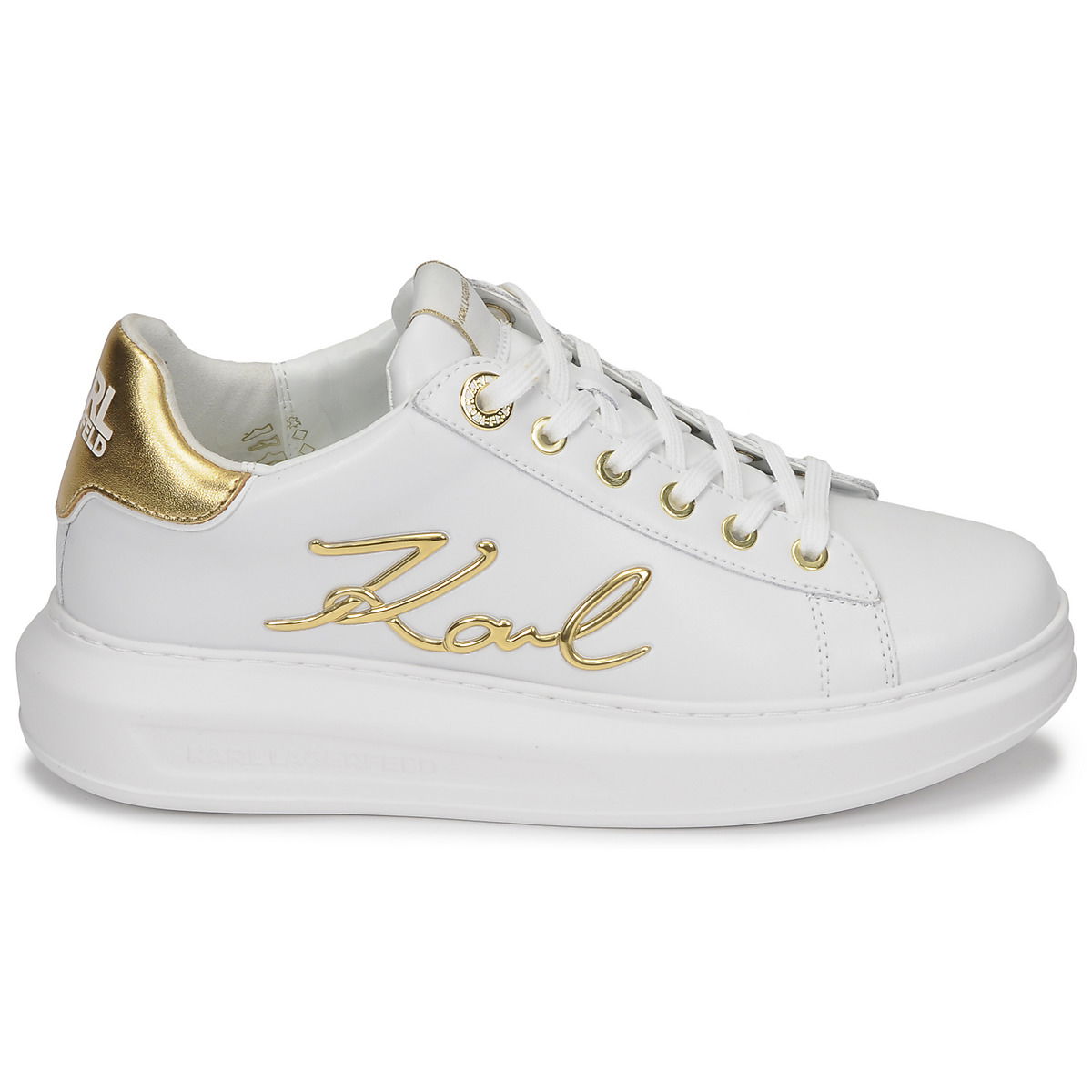 Sneakers og sko KARL LAGERFELD KAPRI Signia Lace Lthr Hvid | KL62510A-01G, 0
