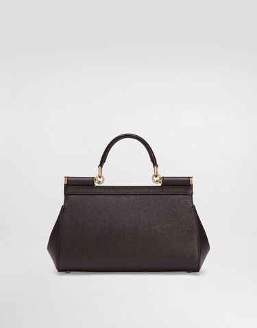 Håndtaske Dolce & Gabbana Dolce & Gabbana Sicily Medium Handbag Bourgogne | BB7652B10018M073, 3