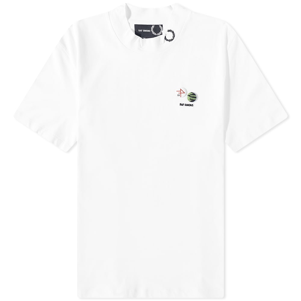 T-shirt Fred Perry x Raf Simons High Neck Tee Hvid | SM4205-100, 0