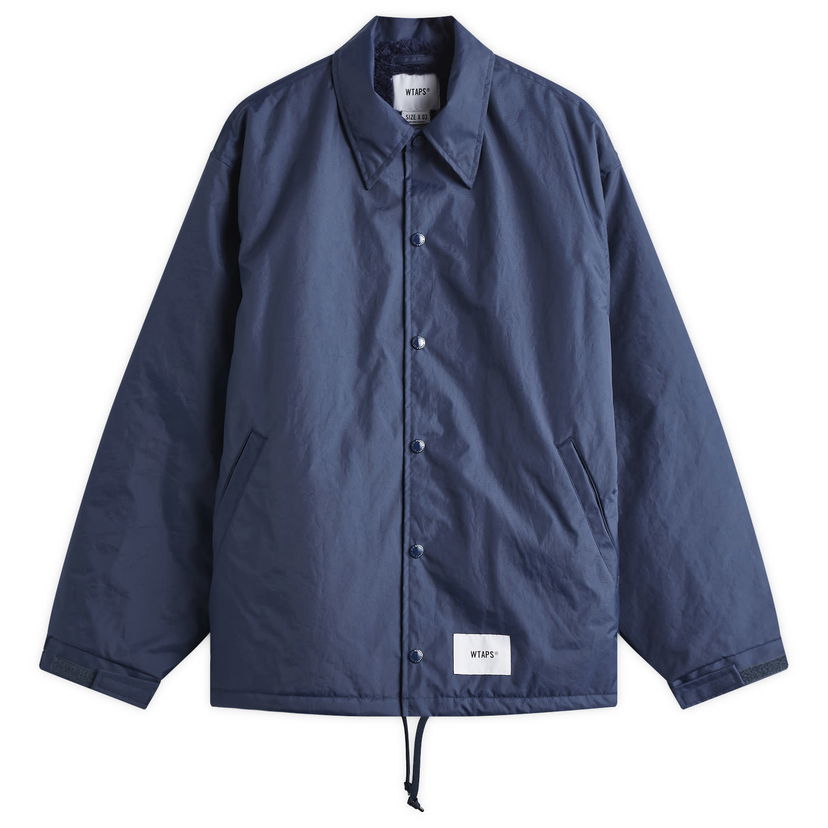 Jakke WTAPS Boa Lined Coach Jacket Blå | 242TQDT-JKM01-NVY
