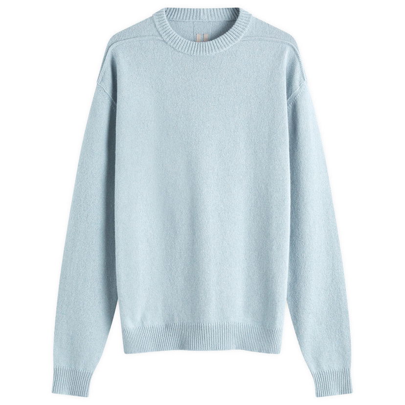 Sweater Rick Owens Round Neck Knit Jumper Blå | RP02D3679-36