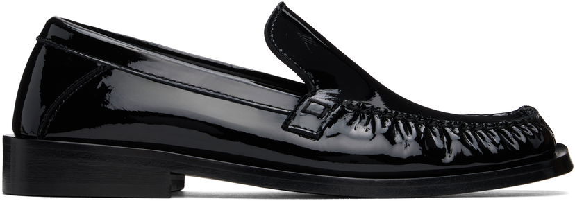 Tøj The Attico Attico Charles Patent Leather Loafers Sort | 250WSH00856 LBT002AA