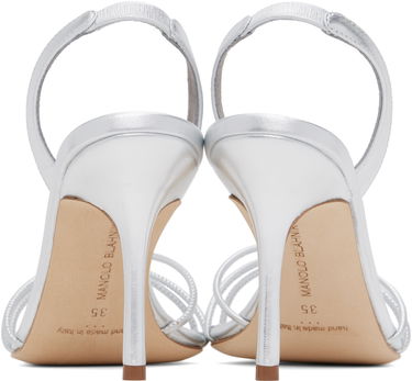 Tilbehør Manolo Blahnik Manolo Blahnik Sareta Heeled Sandals Metalisk | 424-2007, 1