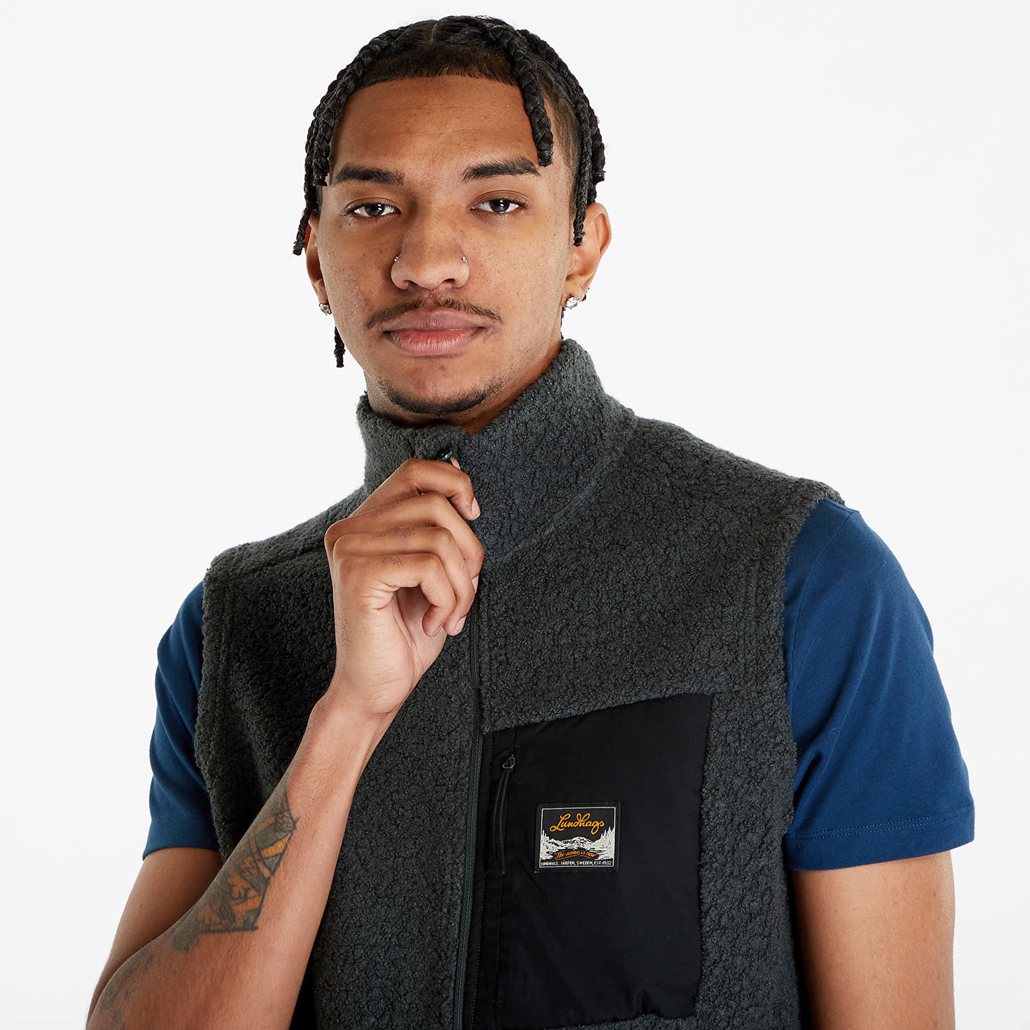 Vest Lundhags Lundhags Flok Pile Wool Vest Grå | 1113102-484, 1