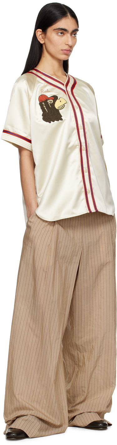 Jersey Bode Bode Redtail Baseball Shirt Beige | MRS25SH023, 3