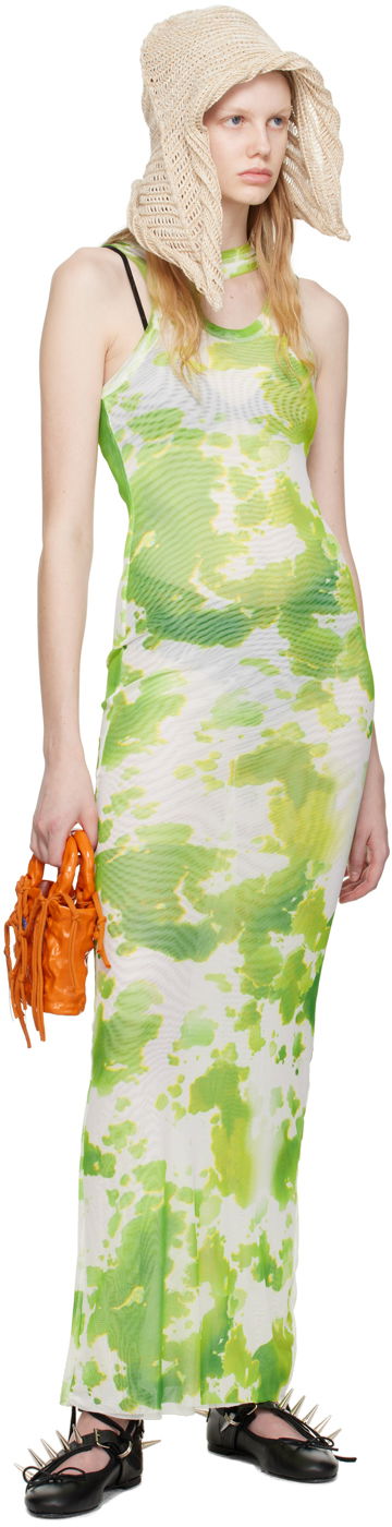 Kjole Ottolinger Ottolinger Exclusive Tie-Dye Maxi Dress Grøn | 100717, 3