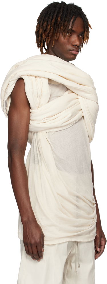 Tanktop Rick Owens Rick Owens Hollywood Triple Donut T-Shirt Hvid | RU01E5432 JNC, 1