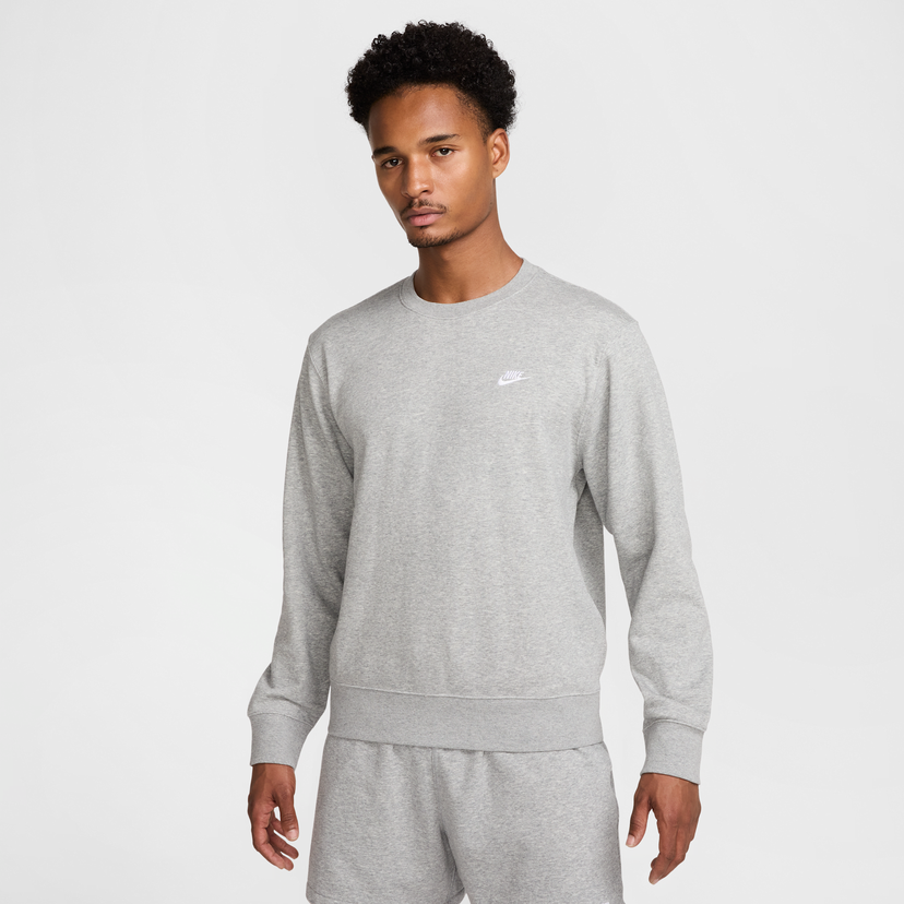 Sweatshirt Nike Nike Club Fleece Crewneck Sweatshirt Grå | FN3888-063