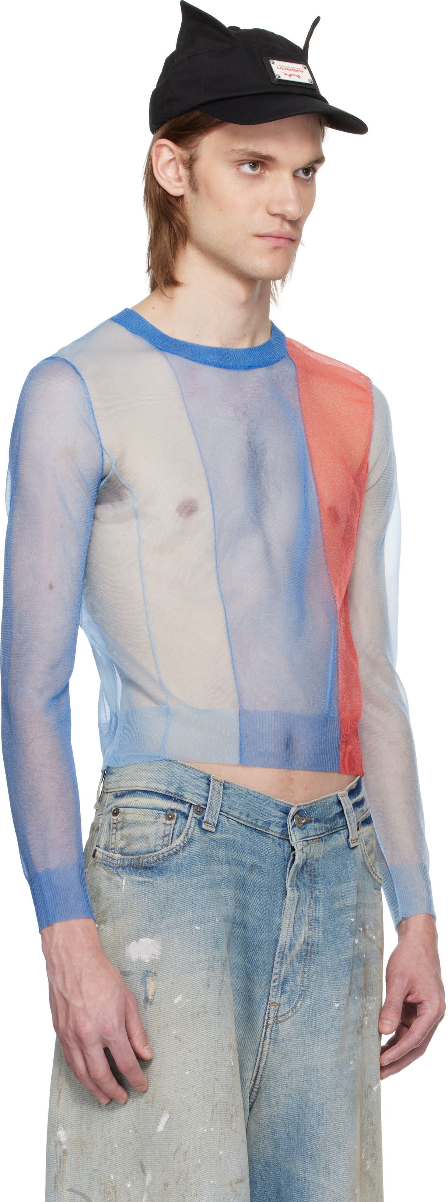 Sweater Charles Jeffrey Loverboy Charles Jeffrey LOVERBOY Sheer Panelled Sweater Flerfarvet | 54091201, 1
