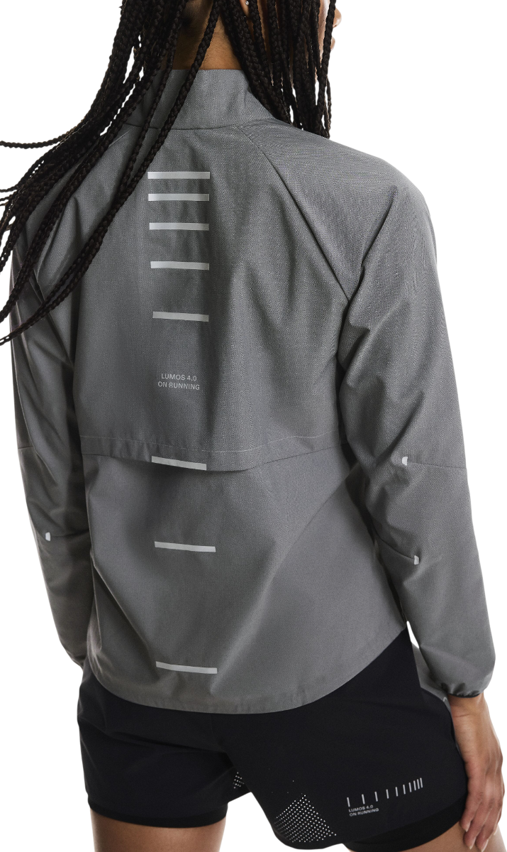 Vindjakke On Running Weather Jacket Lumos Grå | 1wf30292608, 1