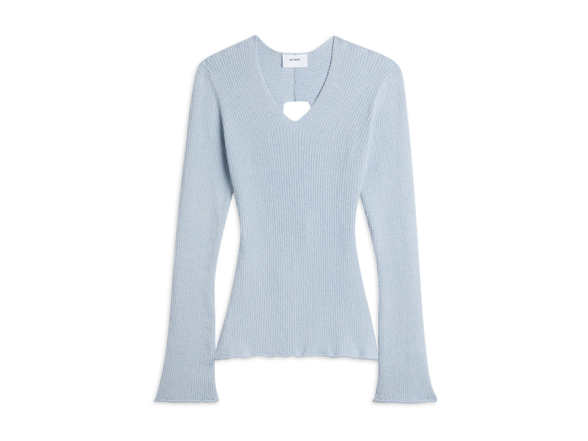 T-shirt AXEL ARIGATO Tube Rib-Knit Wrap Top Blå | A0948004