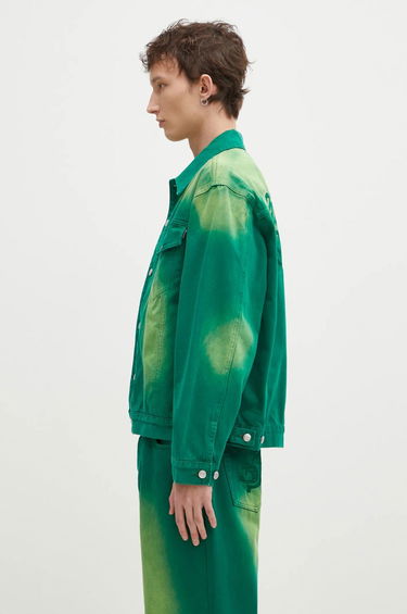 Jakke BILLIONAIRE BOYS CLUB Oversized Garment Dyed Denim Jacket Grøn | B24411, 1