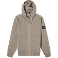 Sweatshirt Stone Island Garment Dyed Malfile Zip Hoodie Brun | 801563160-V0192, 1