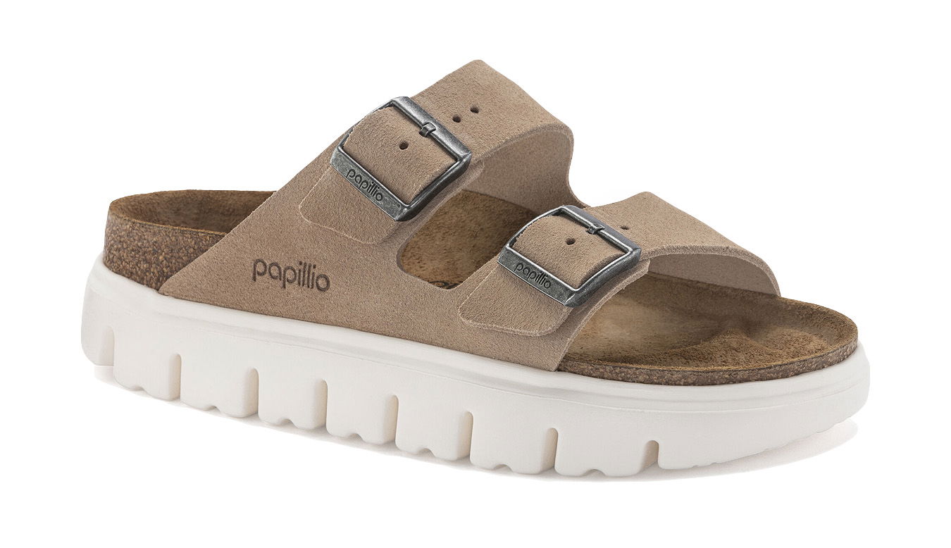 Sneakers og sko Birkenstock Arizona Chunky Suede Leather Beige | 1024950, 1