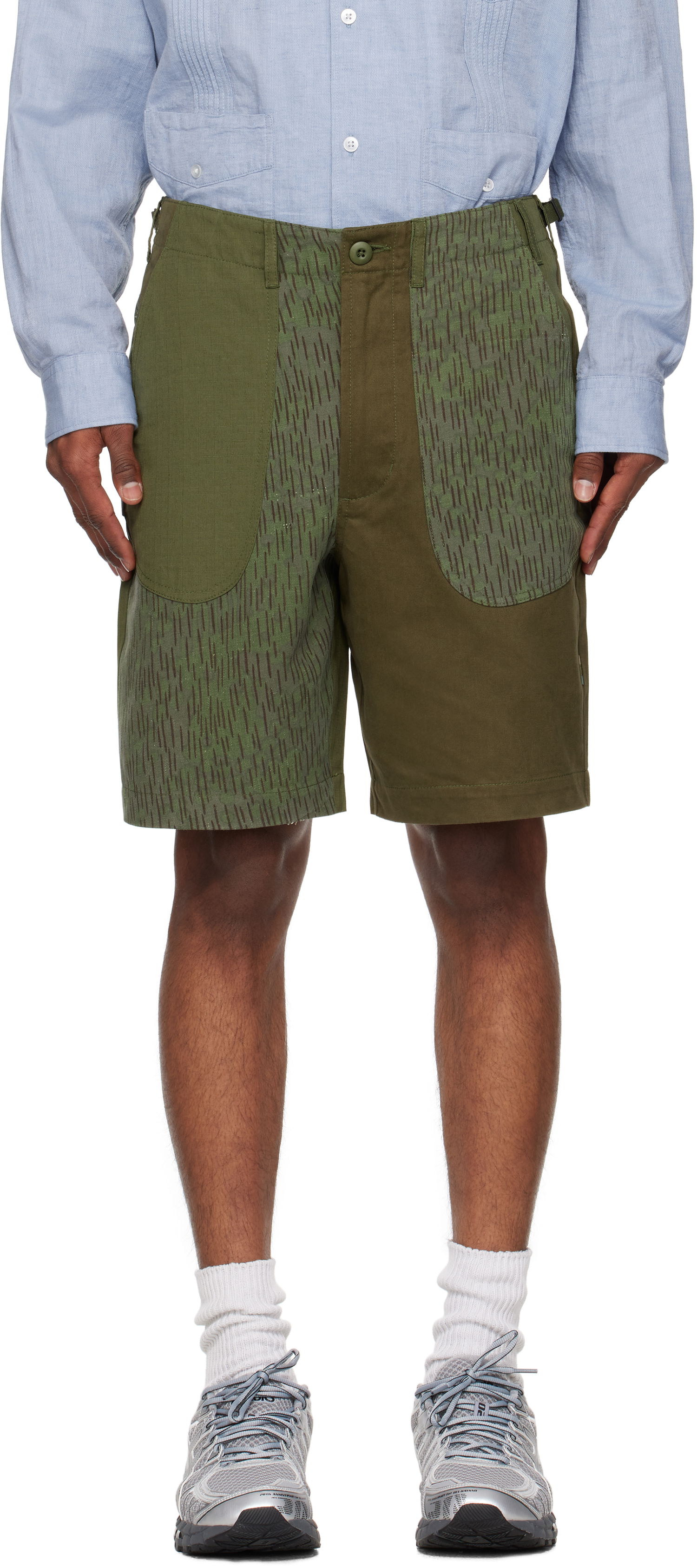 Shorts Maharishi Maharishi Upcycled Fixed Deck Shorts Grøn | 6086, 0