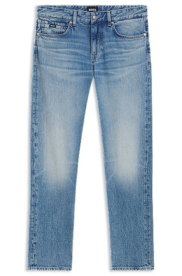Jeans BOSS BOSS Delaware Slim-Fit Comfort-Stretch Jeans Blå | 50544869, 0