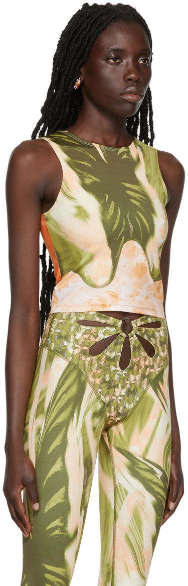 Tanktop Collina Strada Collina Strada Tie-Dye Print Tank Top Grøn | XX3196, 1