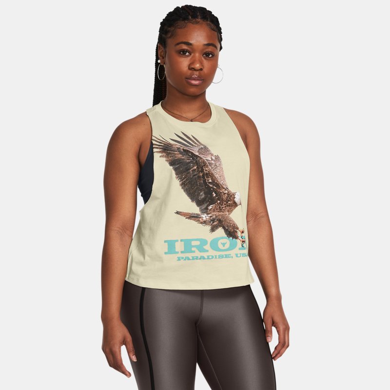 T-shirt Under Armour Project Rock Balance Tanktop für Beige | 1382703-273
