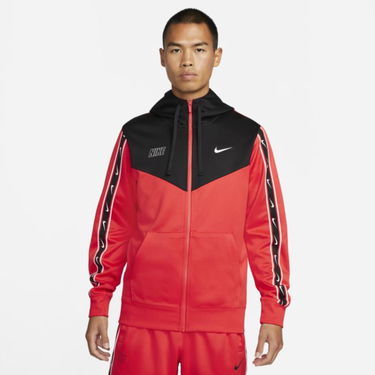 Sweatshirt Nike Sportswear Repeat Full-Zip Hoodie Rød | DX2025-696, 3