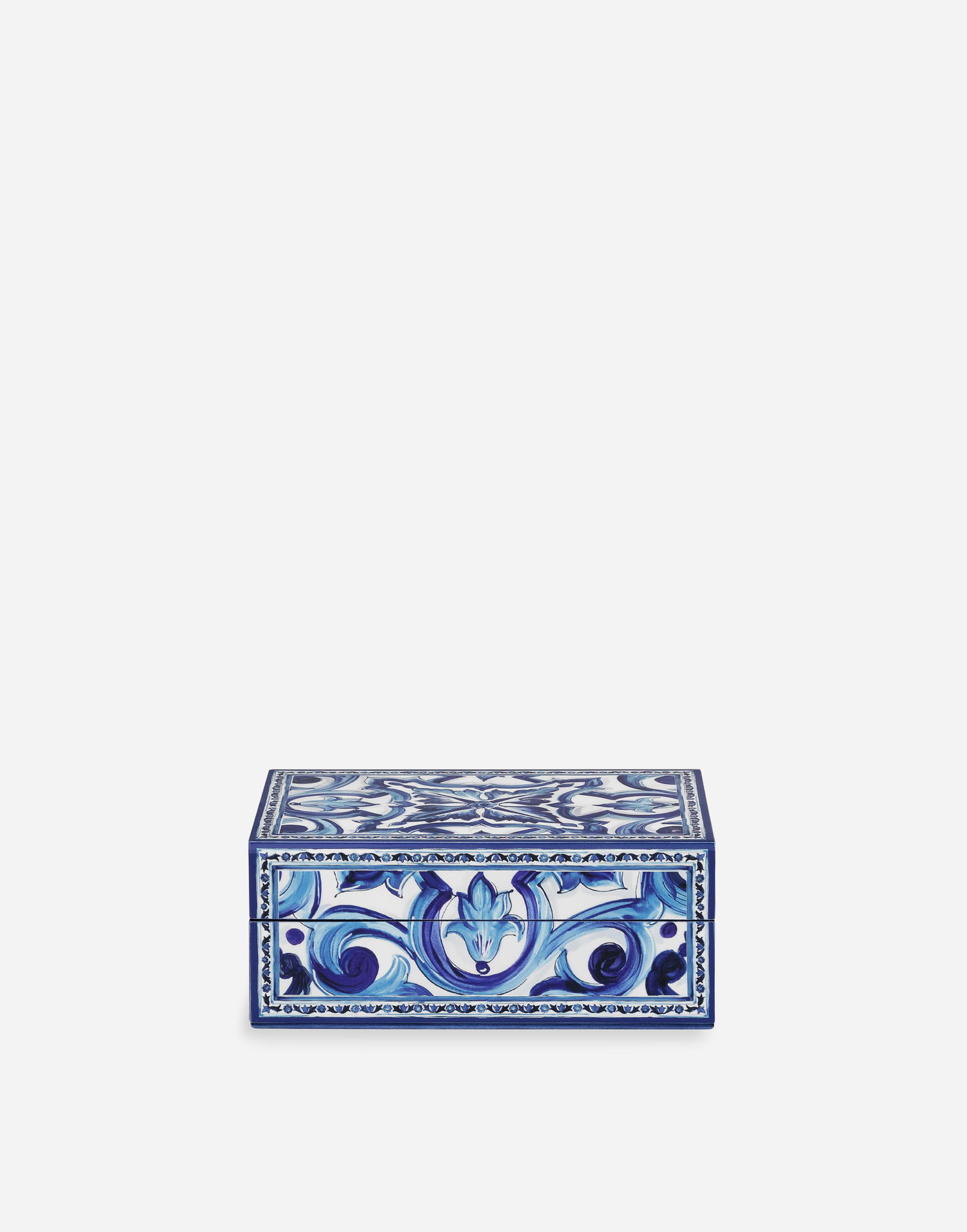 Home decor Dolce & Gabbana Dolce & Gabbana Small Decorated Plexiglass Box Blå | TCC202TCAMYUB008, 1