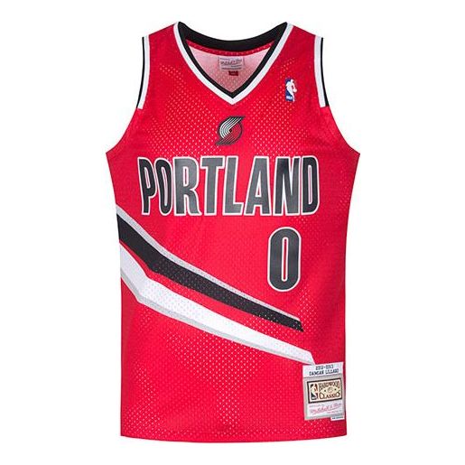 Jersey Mitchell & Ness Mitchell & Ness Portland Blazers Retro Fan Edition Jersey Rød | SMJY3457-PTB12DLIUNRD