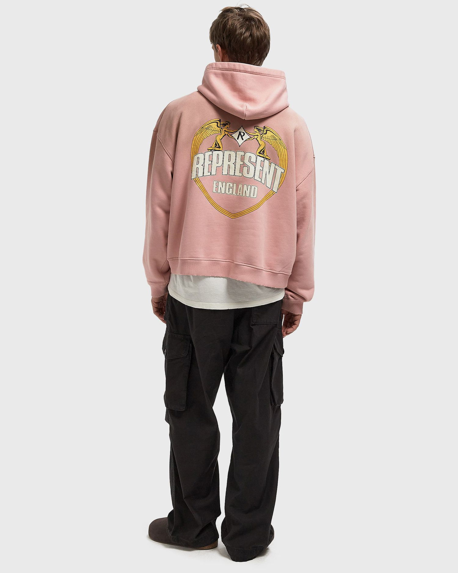 Sweatshirt Represent Clo Angel Border Hoodie Lyserød | MLM100368-24, 1