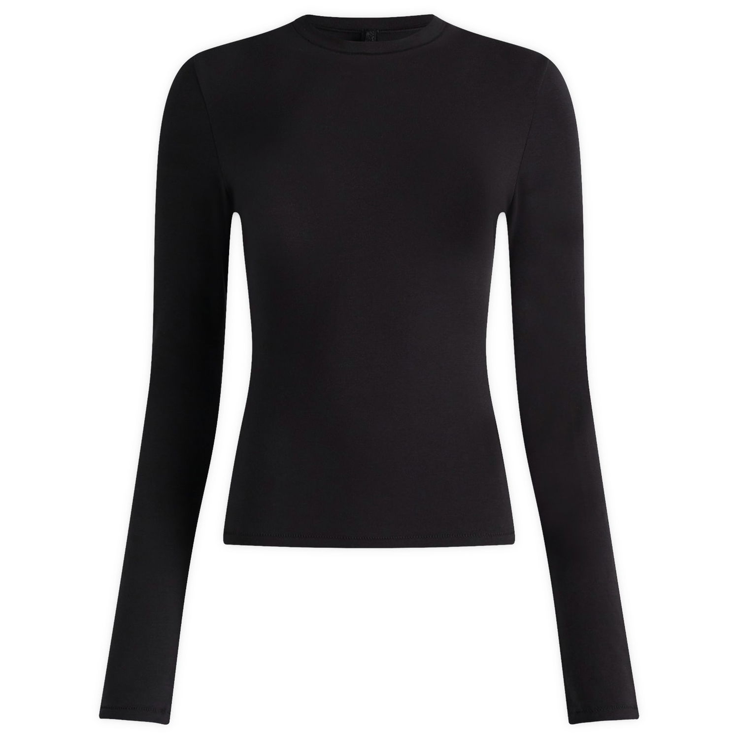 T-shirt SKIMS Women's Long Sleeve Jersey T-Shirt Sort | AP-TSH-0647-SOOT, 0