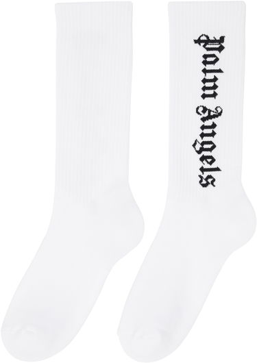 Sokker Palm Angels Logo Socks Hvid | PMRA001C99FAB0020110, 1