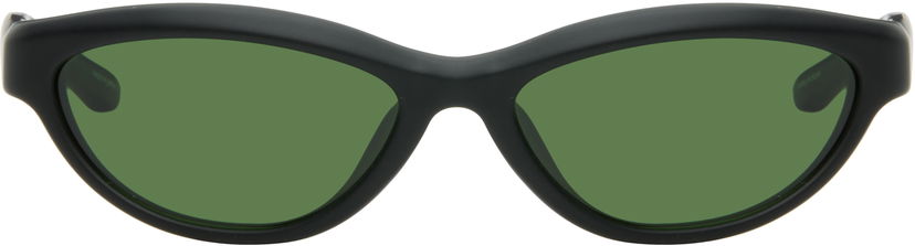 Solbriller Jacquemus Jacquemus 'The Curvo' Sunglasses Sort | JAC134C5SUN