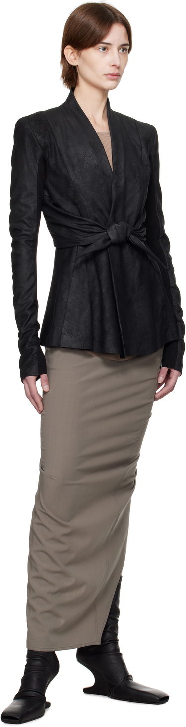 Nederdel Rick Owens Rick Owens Hollywood Soft Pillar Maxi Skirt Brun | RP01E7331 WLP, 3