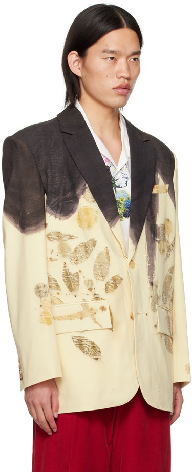 Jakke Feng Chen Wang Feng Chen Wang Plant-Dyed Blazer Beige | FMS17JK11, 1
