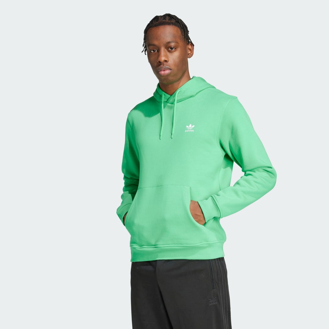 Sweatshirt adidas Performance Trefoil Essentials Hoodie Grøn | JN0237, 0