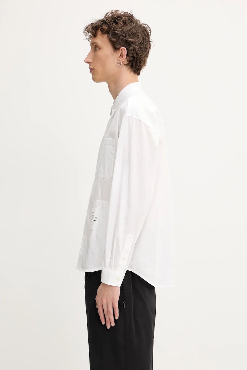 Skjorte Neighborhood NEIGHBORHOOD Plain Shirt Ls Regular Fit Hvid | 251SPNH.SHM03, 1