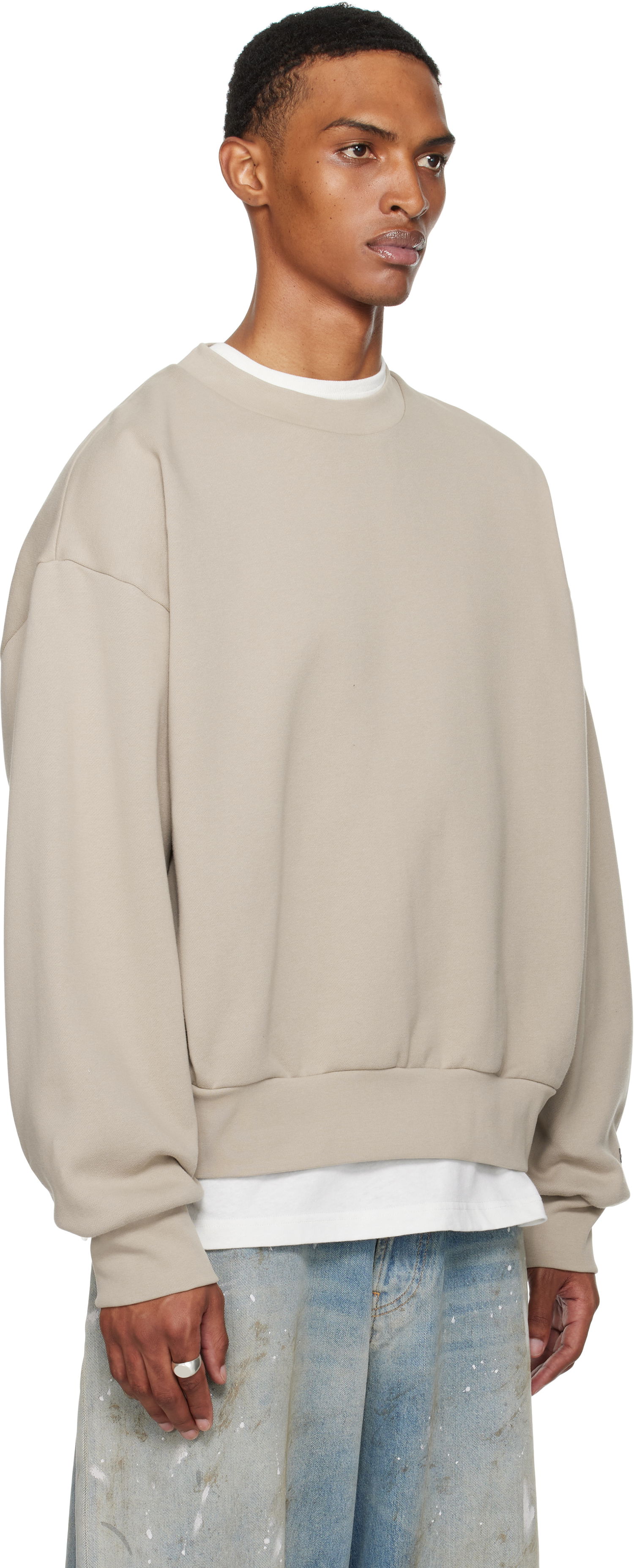 Sweatshirt Fear of God ESSENTIALS Fleece Crewneck Sweatshirt Beige | 192SP252041F, 1