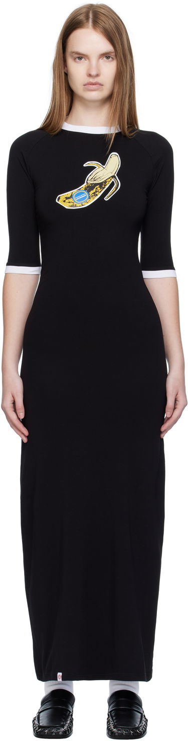 Kjole Charles Jeffrey Loverboy Charles Jeffrey LOVERBOY Raglan Baby Tee Midi Dress Sort | 52060401, 0