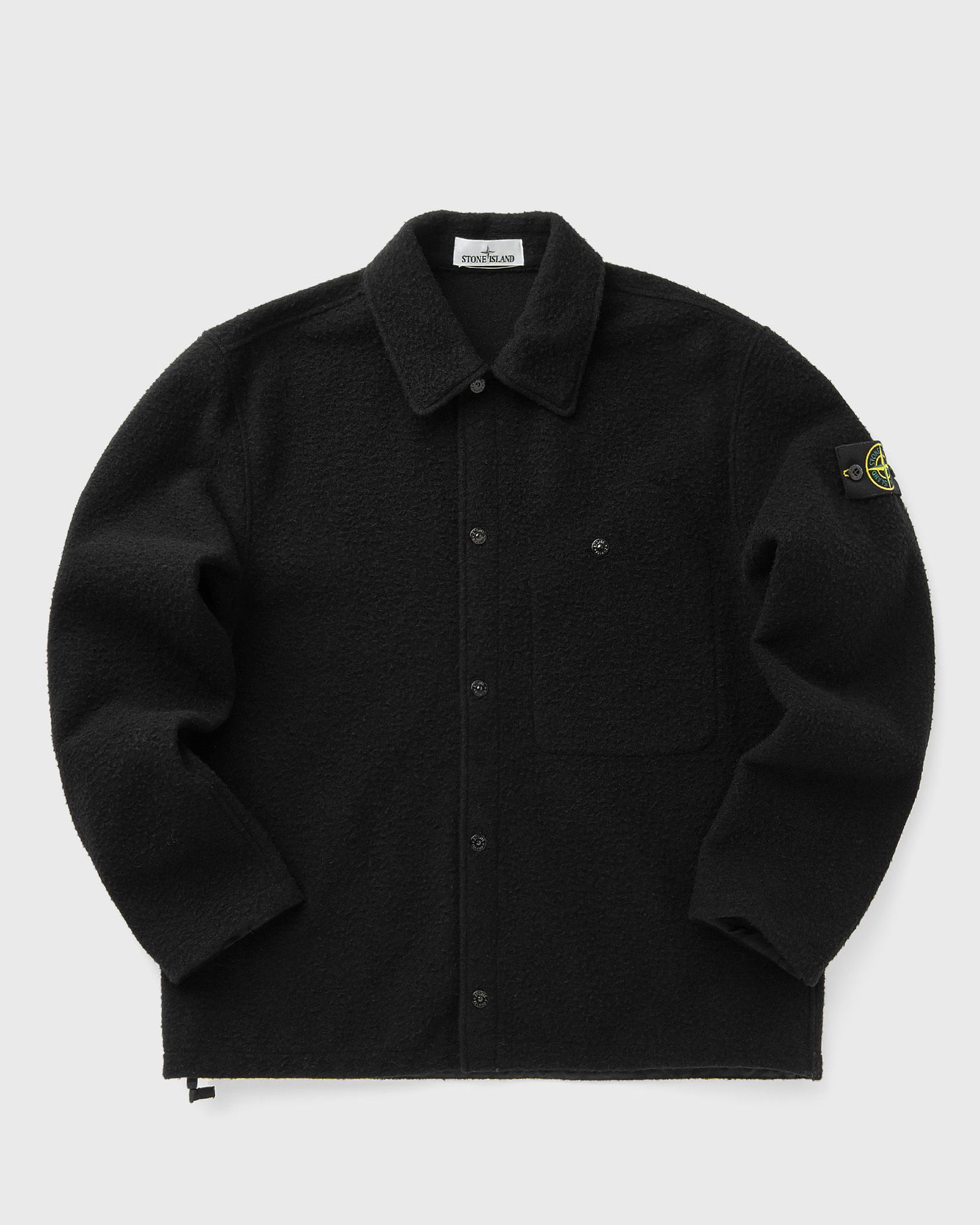 Skjorte Stone Island Stone Island Bouclé Overshirt Sort | K2S151200021S0214.V0029, 0