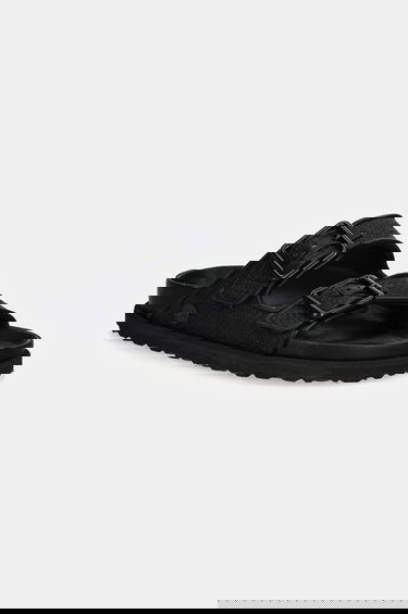 Sneakers og sko Birkenstock Birkenstock 1774 Arizona Raffia Luxe Slides Sort | 1028834, 0