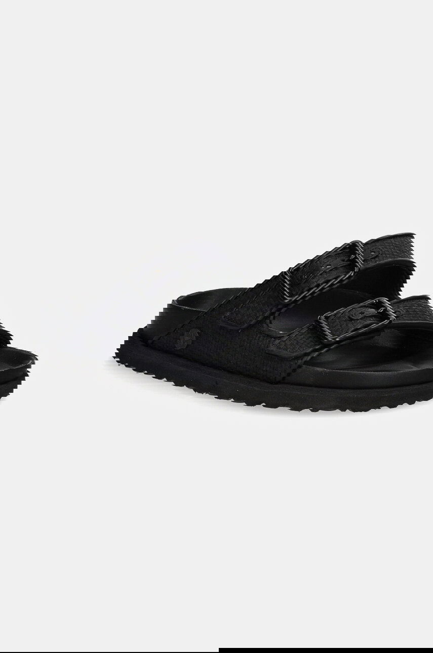 Sneakers og sko Birkenstock Birkenstock 1774 Arizona Raffia Luxe Slides Sort | 1028834, 0