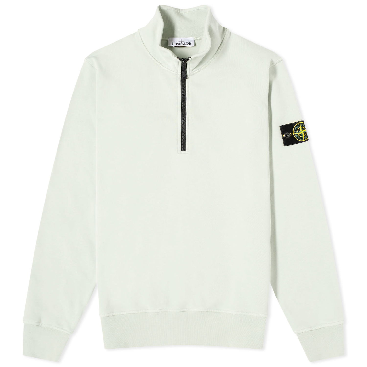 Sweater Stone Island Garment Dyed Half Zip Sweat Beige | 801561951-V0051, 0