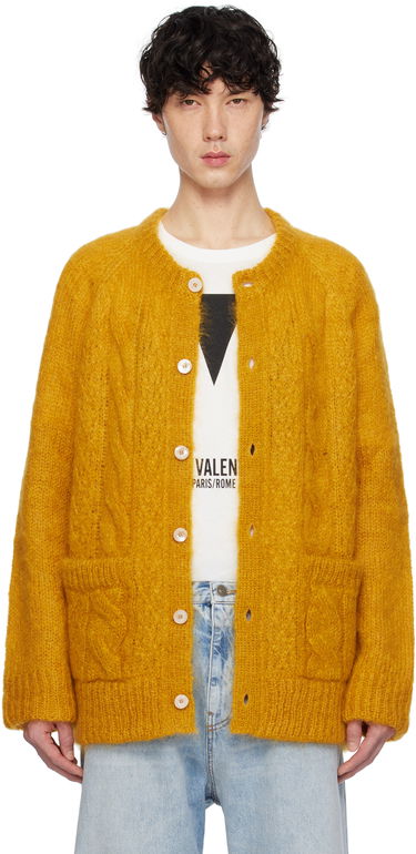 Sweater Valentino Valentino Mohair Cardigan Gul | 6V3KA04KAPB, 0