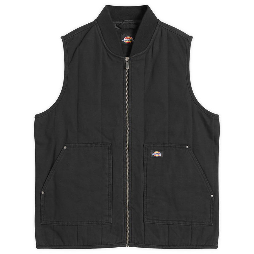 Vest Dickies Quilted Canvas Vest, Size Large Sort | DK0A87O4BLK1