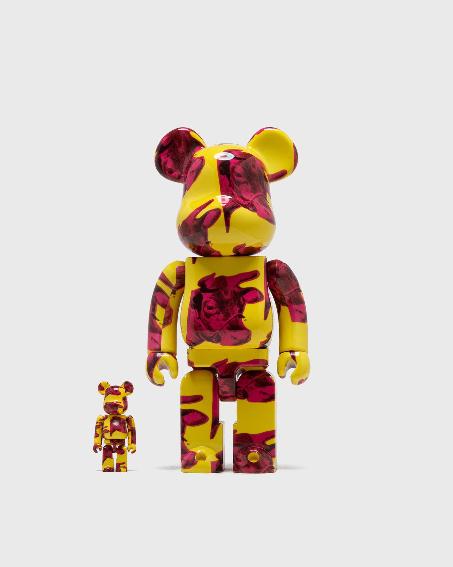 Collectible Medicom Toy ANDY WARHOL COW WALLPAPER 100% & 400% BE@RBRICK Set Gul | MED1769, 0