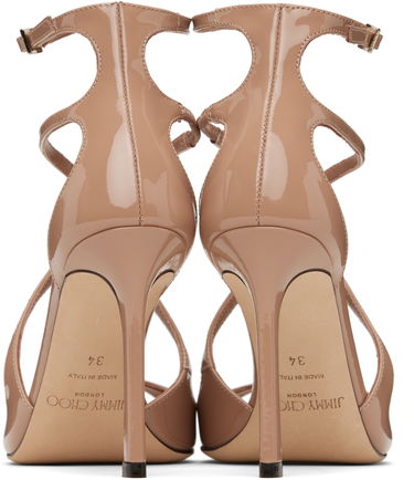 Tilbehør Jimmy Choo Jimmy Choo Azia 95 Heeled Sandals Beige | AZIA 95, 1