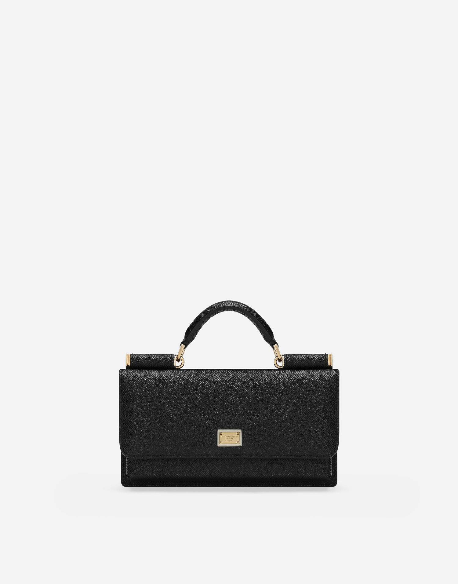 Håndtaske Dolce & Gabbana Dolce & Gabbana Dauphine Print Calfskin Mini Bag Sort | BI3280A100180999, 0
