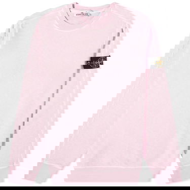 Sweater Stone Island Garment Dyed Malfile Crewneck Lyserød | 801566060-V0180, 0