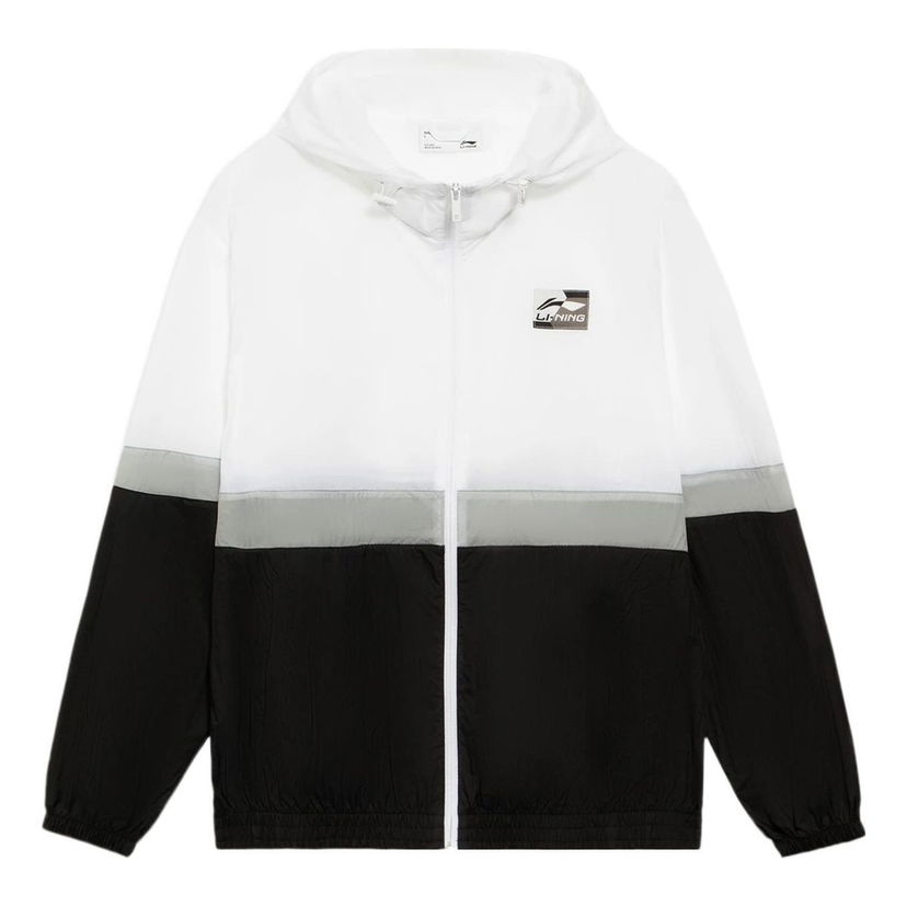 Vindjakke Li-Ning Color Block Woven Windbreaker Sort | AFDS309-3