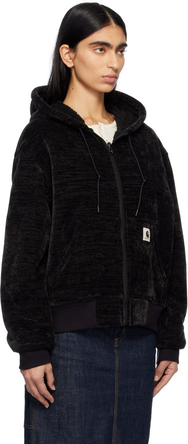 Sweatshirt Carhartt WIP Fleece Lined Hoodie Sort | I033905 89XX, 1