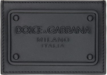 Tegnebog Dolce & Gabbana Black Embossed Card Holder Sort | BP3239AG218, 0