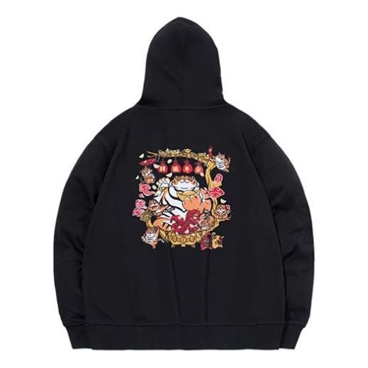 Sweatshirt Li-Ning Cartoon Graphic Print Hoodie Sort | AWDS159-3, 0